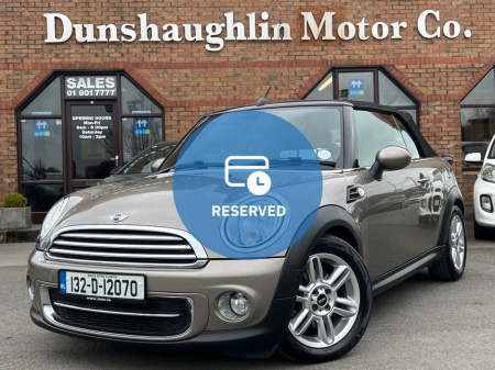 2013 MINI Hatch COOPER D CONVERTIBLE *LOW KMS* €11,950