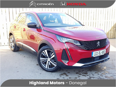 2022 Peugeot 3008 1.5 BlueHDi 130bhp Allure Auto * LOW MILES * €32,900