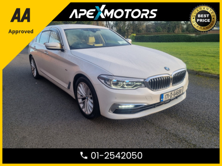 2017 BMW 5 Series FINANCE ARRANGED * FULLY LOADED WITH EXTRAS * LEATHER POWERED AND HEATED SEATS * AA APPROVED * 101 SAFETY CHECKLIST * AUTOMATIC (DSG) * IMMACULATE * HEATED SEATS ( FRONT and REAR) * CAMERA FWD and REV €24,449