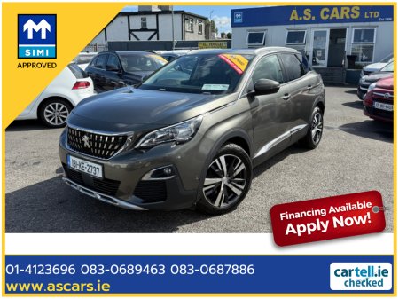 2018 Peugeot 3008 ALLURE 1.6 BLUE HDI ** 1 OWNER IRISH CAR ** HIGH SPEC MODEL ** HIGHLY MAINTAINED ** 2 KEYS ** SUPERB EXAMPLE **