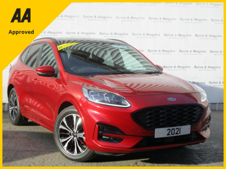 2021 Ford Kuga 1.5 TD  ST-LINE X HIGH SPEC EDITION MODEL WITH SAT/NAV SUNROOF, HANDSFREE TAIL GATE, UP GRADE ALLOYS , WINTER PACK HEATED SEATS AND STEERING WHEEL AND MUCH MORE !!!!