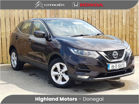 2019 Nissan Qashqai 1.5 DSL XE * LOW MILES * SOLD WITH NEW NCT *