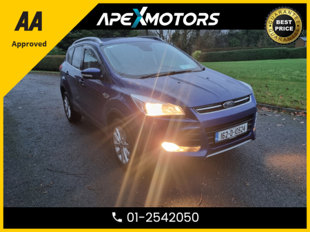 2016 Ford Kuga FINANCE ARRANGED * TOP-SPEC TITANIUM 4SEATS FWD  * 2.0 120PS 4 ST * COMMERCIAL SUV * AA APPROVED  * 101 SAFETY CHECK * 12-MONTH ROADSIDE ASSIST  * IMMACULATE * 2-KEYS * CVRT NEW NCT AUG-25 * 10-STAMPS €9,449
