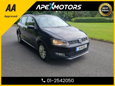 2014 Volkswagen Polo FINANCE ARRANGED * TRENDLINE 1.2 60HP MANUAL 5SPEED 5DR * AA APPROVED  * 101 SAFETY CHECKLIST * 12-MONTH ROADSIDE ASSIST  * IMMACULATE * TOP-SPEC 5DR HATCH * NEW NCT FEB-26 * LOW TAX * SERVICE HISTORY €8,749