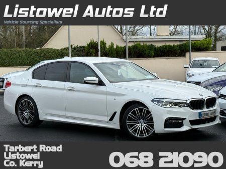 2017 BMW 5 Series 523D M-SPORT SALOON 2.0 AUTOMATIC 190BHP *VIRTUAL COCKPIT, REAR VIEW CAMERA, PARKING SENSORS FRONT & REAR, ADAPTIVE CRUISE CONTROL, POWER ADJUSTABLE SEATS, FULL LEATHER SEATS, ISOFIX, 2 KEYS*