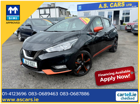 2018 Nissan Micra 1.0 SV + SP ORANGE EX ** IRISH CAR ** HIGH SPEC ** A/C ** LANE DEPARTURE ** CRUISE CONTROL ** 2 KEYS ** STUNNING EXAMPLE ** €11,995