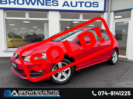 2016 Volkswagen Golf 1.6 TDI MATCH EDITION BLUEMOTION 110PS 5DR €13,999