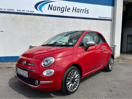 2019 Fiat 500 1.2 . SUNROOF. FINANCE AVAILABLE. TRADE IN WELCOME. www.nangleharris.ie. ALL CARS CHECKED WITH MOTORCHECK.IE CALL 01 5620011 €10,900