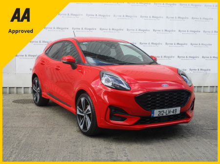 2021 Ford Puma ST-LINE  5DR 1.0T 125 MHEV.  UP GRADE ALLOYS, ONE VERY CAREFUL OWNER, FULL FORD SERVICE HISTORY AND IN SHOWROOM CONDITION !! CALL BRENDAN ON 0872051161