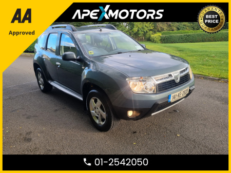2014 Dacia Duster FINANCE ARRANGED * SIGNATURE 1.5DCI 110 4DR 1.5 DCI 4  * NEW NCT AUG-26 * LOW TAX * STAMPED SERVICE HISTORY * AA APPROVED * 101 SAFETY CHECKLIST * IMMACULATE * TOP-SPEC 5DR SUV * LOW DIESEL MILES