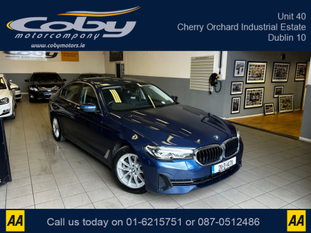 2021 BMW 5 Series 520D SE 4DR AUTO. Pristine 1 Owner Irish Car with only 62km, FSH, 2 Keys, NCTd. Alloy Wheels, Digital Dash, CarPlay, Dual Climate, Heated Seats, Cruise Control, Sat Nav, MFSW, Full Ele €34,950