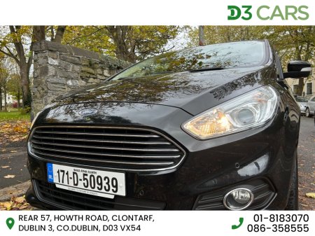 2017 Ford S-Max 2.0 TDCI ZETEC 7 SEATER 150PS 5DR €11,495