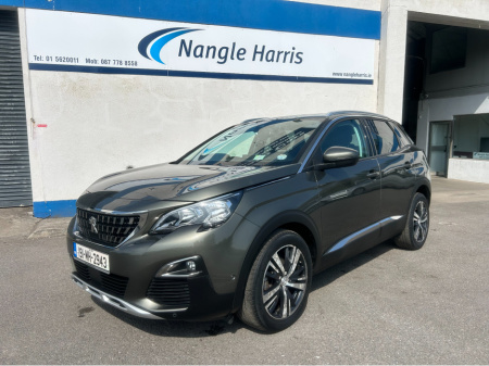 2019 Peugeot 3008 ALLURE.  FINANCE AVAILABLE. TRADE IN WELCOME. www.nangleharris.ie. ALL CARS CHECKED WITH MOTORCHECK.IE CALL 01 5620011