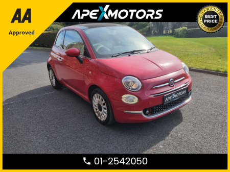 2017 Fiat 500 FINANCE ARRANGED * 1.2 LOUNGE * PANORAMIC SUNROOF * LOW LOW MILES * NEW NCT MAR-27 * AA APPROVED * 101 SAFETY CHECKLIST * IMMACULATE * TOP-SPEC * LOW TAX * 12-MONTH ROADSIDE ASSIST * 01-2542050 €9,449