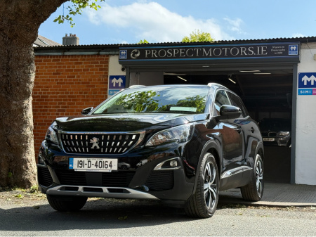 2019 Peugeot 3008 1.5 Automatic Allure, High Spec Commercial, New DOE 05/2026, 1 Owner From New, Parking Sensors, Bluetooth, A/C, Reversing Camera, Alloys, Finance Available, Service & Warranty Included, SIMI Dealer, €13,750