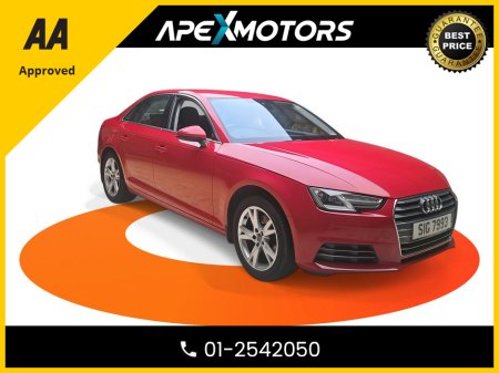 2017 Audi A4 FINANCE ARRANGED * TOP-SPEC SPORT TFSI AUTO * LEATHER INTERIOR * NEW NCT OCT-27 * IMMACULATE * 5-STAMPS SERVICE HISTORY * AA APPROVED * 101 SAFETY CHECKLIST * AUTOMATIC (DSG) * HEATED SEATS * COLOUR R