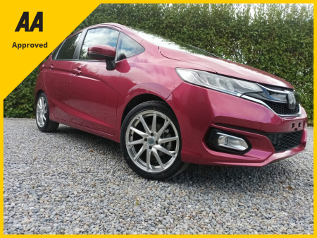 2019 Honda Jazz 1.3 AUTOMATIC NOT HYBRID, NO BATTERIES TO WORRY ABOUT.  HONDA SENSING SAFETY SYSTEM 17 INCH ALLOY WHEELS 4 NEW TYRES NEW NCT 6 MONTHS ROAD TAX PRIVACY GLASS €15,895
