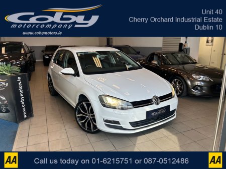 2015 Volkswagen Golf DBA-AUCPT 1.4 New NCT, 2 Keys, Sat Nav, Alloy Wheels, MFSW, Reverse Camera, Full Electrics, Paddle Shift, Bluetooth, Dual Climate Control, Parking Sensors, Folding Rear Seats and more.
