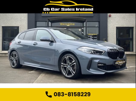 2021 BMW 1 Series 2.0 118d M Sport Hatchback 5dr Diesel Auto 1 OWNER + STORM BAY METALLIC, FULL LEATHER M SPORT INTERIOR