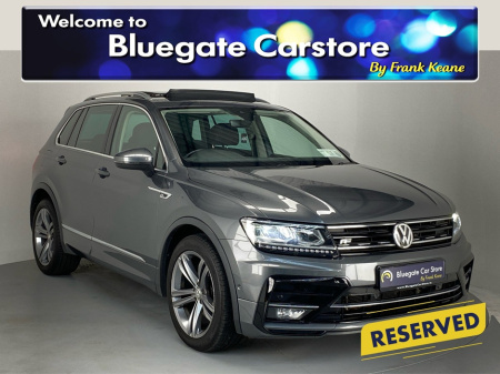 2018 Volkswagen Tiguan HIGHLINE 2.0 TDI 150HP M**19INCH ALLOYS**SUNROOF**TOUCH SCREEN MEDIA DISPLAY**APPLECARPLAY**REVERSE CAMERA**PARKING SENSORS**ALCANTARA INTERIOR**FRONT HEATED SEATS*DIGITAL DASH*R LINE EXTERIOR PACK* €25,995