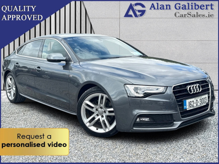 2016 Audi A5 SPORTBACK 2.0 TDI S-LINE   €81 PW €16,995