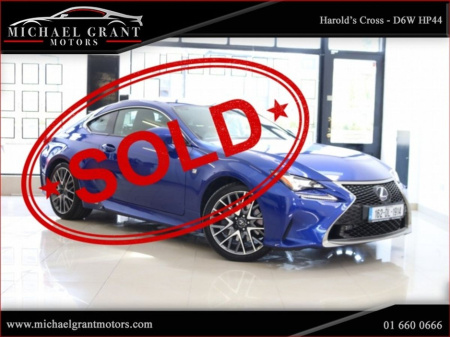2016 Lexus RC 300 h F SPORT RC300H 2.5 PETROL HYBRID / ONLY 106KM / FULL HISTORY €27,700