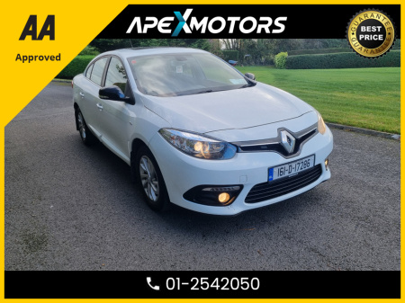 2016 Renault Fluence FINANCE ARRANGED * LIMITED EDITION 1.5 DCI 95 201 4DR * AA APPROVED  * 101 SAFETY CHECKLIST * 12-MONTH ROADSIDE ASSIST  * IMMACULATE * TOP-SPEC * NCT FEB-26 * LOW TAX * CAREFUL OWNER * CARTELL CHECKED €6,949