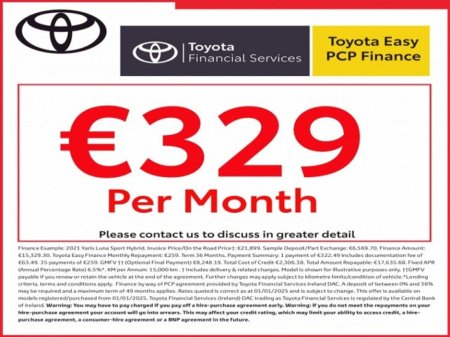 2023 Toyota C-HR Sport - 1.8 Hybrid - Excellent Features - Automatic - EUR 190 Tax - NCT’d Until July 2027 // Remote Central Locking // Front Electric Windows // Rear Electric Windows // Heated Mirrors // Power €27,899