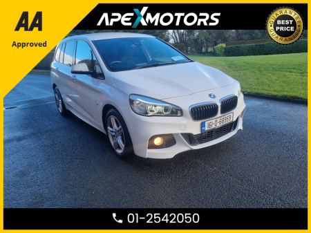 2016 BMW 2 Series Gran Tourer FINANCE ARRANGED * M-SPORT * 2.0 DIESEL AUTOMATIC (DSG) * AA APPROVED * IMMACULATE * TOP-SPEC 7-SEATER * LOW LOW MILES * ADAPTIVE CRUISE * NEW NCT FEB-27 * LOW TAX * ONE VERY CAREFUL OWNER *01-2542050 €19,749