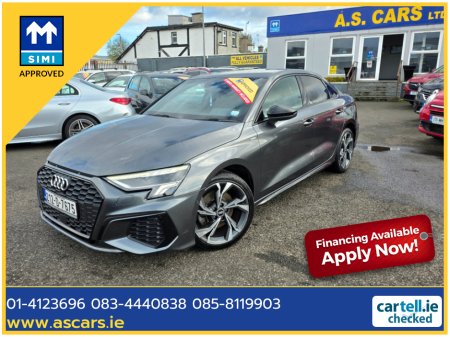 2021 Audi A3 LIMOUSINE 30 TFSI S LINE ** IRISH CAR ** FULL LEATHER INTERIOR ** REVERSE CAMERA ** 2 KEYS ** HUGE SPEC ** STUNNING EXAMPLE **