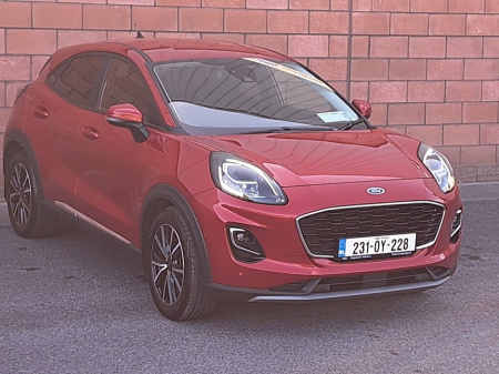 2023 Ford Puma Titanium Model Mild Hybrid Ecoboost 1.0 Turbo Petrol 120 bhp. €25,450