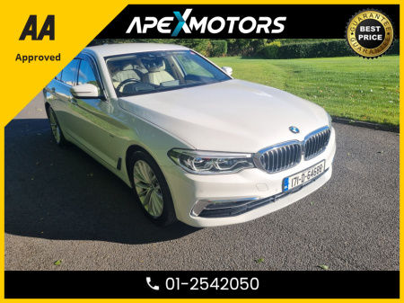 2017 BMW 5 Series FINANCE ARRANGED * AUTOMATIC (DSG) * AA APPROVED  * 101 SAFETY CHECKLIST * 12-MONTH ROADSIDE ASSIST  * WIRELESS APPLE CARPLAY * IMMACULATE * LOW LOW MILES * ADAPTIVE CRUISE * NEW NCT SEP-26 * LOW TAX €26,949