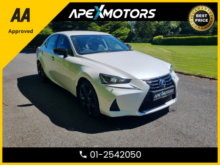 2018 Lexus IS 300 h FINANCE ARRANGED * NEW NCT MAY-27 * SPORT PETROL / SELF CHARGING HYBRID * 7-STAMPS SERVICE HISTORY * AA APPROVED * 101 SAFETY CHECKLIST * AUTOMATIC (DSG) * IMMACULATE * HEATED SEATS * COLOUR REVERSE