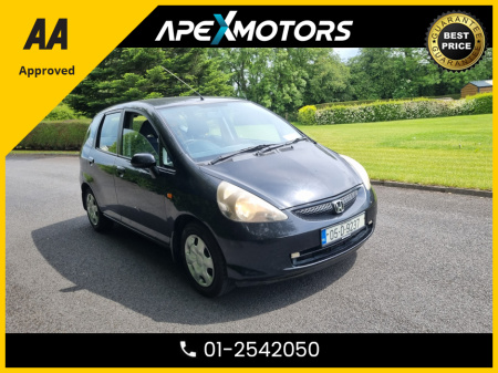 2005 Honda Jazz 1.2 SPORT 5DR S COOL * NCT FEB-26 * TAX SEP-25 * AA APPROVED * 101 SAFETY CHECKLIST * 5DR HATCH * 2-KEYS * 12-MONTH ROADSIDE ASSIST * VERY CAREFUL OWNER * CARTELL HISTORY CHECKED * FULLY SERVICED €1,999