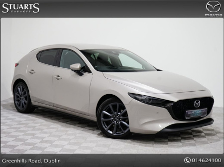 2022 Mazda Mazda3 GT Sport 6AT 5DR Auto* @MAZDA SOUTH DUBLIN, MAZDA 3 SKY-G M Hybrid GT Sport 122PS PLATINUM QUARTZ*BLACK LEATHER HEATED ELECTRIC MEMORY SEATS, BOSE SOU