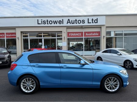 2019 BMW 1 Series CREAM LEATHER 118D 2.0 AUTOMATIC * 3 STAGE HEATED SEATS, ADAPTIVE CRUISE CONTROL, PARKING SENSORS FRONT & REAR, REAR VIEW CAMERA, SERVICE BOOK PRESENT WITH 4 SERVICE STAMPS, ISOFIX, 2 KEYS * €19,950