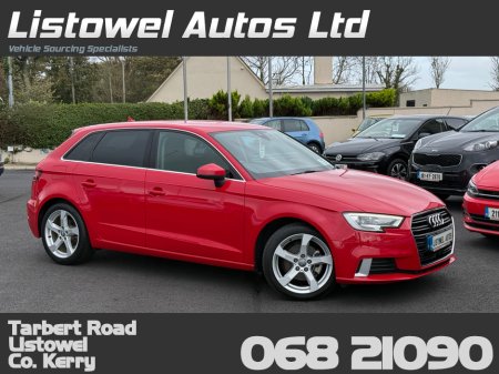 2017 Audi A3 SPORT 1.4 TFSI HATCHBACK AUTOMATIC * VIRTUAL COCKPIT, REAR VIEW CAMERA, PARKING SENSORS FRONT & REAR,  ADAPTIVE CRUISE CONTROL, POWER ADJUSTABLE DRIVERS SEAT, MULTIMEDIA DISPLAY, 2 KEYS* €18,950