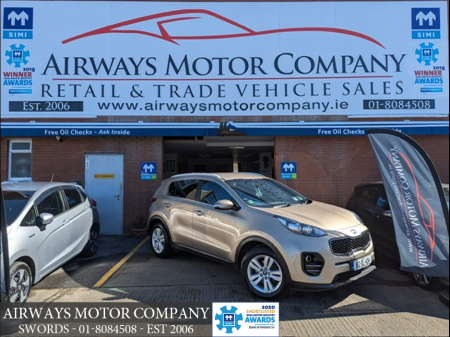 2016 Kia Sportage EX  * HALF LEATHER * 5DR * 6 SPEED MANUAL * PHONE * SAT NAV * REV CAM * CRUISE * SERVICE HISTORY * ALLOYS * AIRCON * €13,850