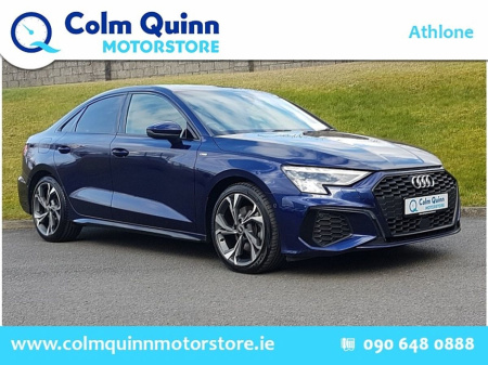 2021 Audi A3 S-Line 2.0 TDI Navarra Blue Metallic €29,995
