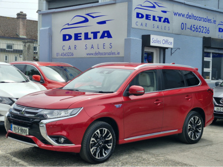 2018 Mitsubishi Outlander 5HS PETROL PLUG IN HYBRID AUTOMATIC NCT 06/27 FINANCE AVAILABLE @ €76 PER WEEK 2 KEYS/ FULL LEATHER/ HEATED SEATS/ TOUCH SCREEN MEDIA/ PARKING SENSORS/ BLUETOOTH/ HISTORY CHECKED
