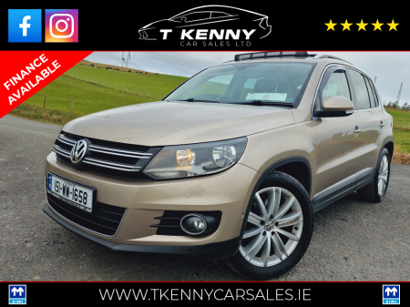 2015 Volkswagen Tiguan { PAN  ROOF  NCT  3/25 }..SPORT 2.0 TDI MANUAL 6 SPEED FWD 110HP 5DR   From €60 p/w
