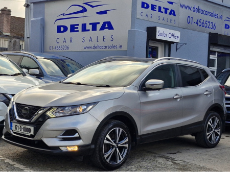 2017 Nissan Qashqai N-CONNECTA 1.2 DIG-T PETROL 115BHP NCT 03/27 FINANCE AVAILABLE @ €63 PER WEEK SERVICE HISTORY/ PAN ROOF/ TOUCH SCREEN MEDIA/ REVERSE CAMERA/ BLUETOOTH/ HISTORY CHECKED