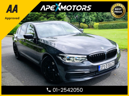2017 BMW 5 Series FINANCE ARRANGED * G30 D SE 4DR AUTO * NEW NCT SEP-27 * STAMPED SERVICE HISTORY * AA APPROVED * 101 SAFETY CHECKLIST * AUTOMATIC (DSG) * IMMACULATE * HEATED SEATS * COLOUR REVERSE CAMERA * 01-2542050