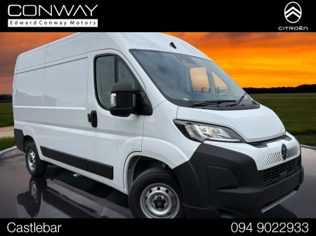 2025 Citroen Relay L2H2, ex vat, on scrappage, 120bhp, 5 year or 200k warranty. €28,048