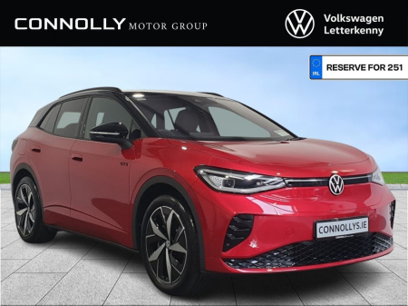 2025 Volkswagen ID.4 .GTX 77KWH 340HP WLPT499kms Range, SEAI grant deducted.*From €519pm
