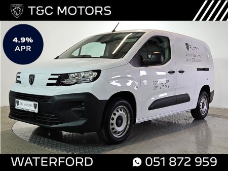 2025 Peugeot Partner PARTNER PROF PLUS 1.5 HDI 100BHP - Ex Vat Price, Long Wheel Base, 1,000KG - 3 Year Warranty, Low Rate Finance Available