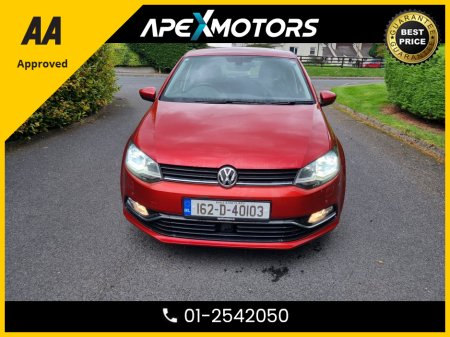 2016 Volkswagen Polo FINANCE ARRANGED * TOP-SPEC HIGHLINE * UPGRADED INTERIOR * NEW NCT OCT-27 * LOW TAX * 1.2 * AUTOMATIC (DSG) * AA APPROVED  * 101 SAFETY CHECKLIST * IMMACULATE * COLOUR REVERSE CAMERA * TOP-SPEC 5DR HA €12,449