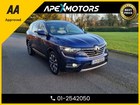 2017 Renault Koleos FINANCE ARRANGED * 4X4 * TOP-SPEC SIG NAV DCI 4X4 * CREAM LEATHER * AUTOMATIC * AA APPROVED * 101 SAFETY CHECKLIST * IMMACULATE * HEATED SEATS * COLOUR REVERSE CAMERA * TOP-SPEC 5DR SUV *LOW LOW MILES