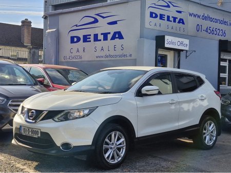 2015 Nissan Qashqai ACENTA 1.2 PETROL 115BHP NCT 09/27 FINANCE AVAILABLE @ €47 PER WEEK SERVICE HISTORY/ BLUETOOTH/ ALLOYS/ MULTI FUNCTION STEERING WHEEL/ HISTORY CHECKED