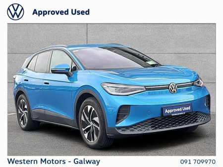 2024 Volkswagen ID.4 PRO PLUS New Model 77kWh 286 Bhp,Class Colour,Huge Spec inc Electric Bootlid,Rear Camera,Privacy Glass,App Connect,Heated Seats,Sat Nav + much more €41,945